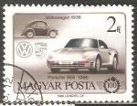 Sellos de Europa - Hungra -  3043 - Centº del Automóvil, Volkswagen y Porsche