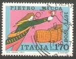 Stamps Italy -  1294 - III centº del nacimiento del héroe Pierre Micca