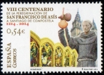 Sellos de Europa - Espa�a -  4867- Efemérides. VIII Centenario de la peregrinación de San Francico de Asis a Santiago de composte