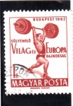 Stamps Hungary -  halterofília