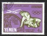 Sellos de Asia - Yemen -  Juegos Olímpicos de Verano , Tokio , 1964