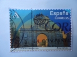 Stamps Spain -  Arco de San Benito.
