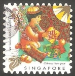 Sellos de Asia - Singapur -  Año nuevo chino