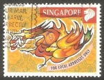 Sellos de Asia - Singapur -  Año nuevo chino del Dragón