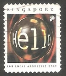Sellos del Mundo : Asia : Singapur :  Hello, Solo para correo local