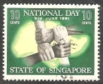 Sellos de Asia - Singapur -  52 - Dia nacional