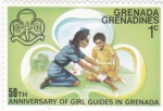 Sellos de America - Granada -  50 aniversario ayuda en Grenada