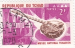 Stamps : Africa : Chad :  instrumento musical