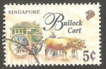 Stamps Singapore -  799 - Medio de transporte