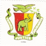 Stamps Guinea -  escudo-GUINEA   -sin valor postal