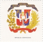 Stamps : America : Dominican_Republic :  escudo-REPÚBLICA DOMINICANA   -sin valor postal