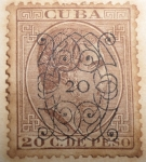 Stamps America - Cuba -  Alfonso XII