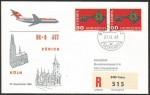 Stamps : Europe : Liechtenstein :  Vuelo inaugural Zürich - Colonia (Alemania)