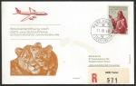 Stamps Liechtenstein -  Vuelo SwissAir, Zurich - Geneve - Johannesburg (Sudáfrica)