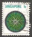 Stamps Singapore -  188 - Estilo de flor