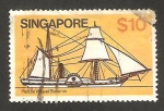 Sellos de Asia - Singapur -  346 - Velero