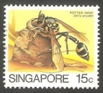 Sellos de Asia - Singapur -  457 - Hormiga