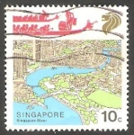 Stamps Singapore -  519 - Río Singapur