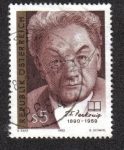 Stamps Austria -  Josef Friedrich Perkonig (1890-1959) poeta y dramaturgo