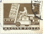 Stamps Hungary -  TRANSPORTES Y COMUNICACIONES. DISTRIBUCIÓN MECANIZADA. YVERT HU 1573