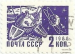 Stamps Russia -  URSS. SOCIEDAD Y TECNOLOGIA. SONDA ESPACIAL LUNIK-9. YVERT SU 3161