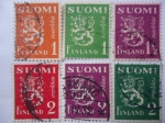 Stamps Finland -  Suomi Finland. Markka