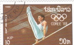 Stamps Laos -  olimpiada Corea-88