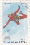 Stamps North Korea -  paracaidismo