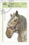 Stamps Laos -  caballo de tiro
