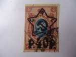 Stamps Russia -  Aguila Imperial 1889/1904 (Sobre Impreso con 40 Rublos en 1922) Sin Dentar.