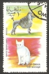 Sellos de Asia - Om�n -  Perro y Gato