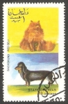Sellos de Asia - Om�n -  Gato y Perro