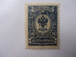 Stamps Russia -  Escudo de Armas de Russia-U.R.S.S 1909 (Yvert 68 S/79) Serie Cuorat.