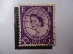Stamps United Kingdom -  Reina, Elizabveth II.