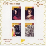 Sellos de Europa - Espa�a -  Tricentenario  Cataluña 1714/2014