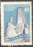 Sellos de America - Argentina -  Monumento a la Bandera