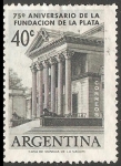 Stamps Argentina -  75 aniversario de la fundacion de La Plata