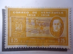 Stamps Venezuela -  Correo de Venezuela 1858-1958 - PrimerCentenario de la Implantación del Sello de Correo .- Don Migue