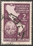 Stamps Argentina -  Conferencia Economica Interamericana