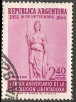 Stamps Argentina -  Primer aniversario  de la Revolucion Libertadora