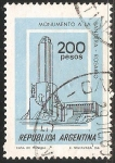 Sellos de America - Argentina -  Monumento a la bandera