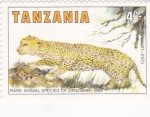 Stamps Tanzania -  leopardo