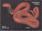 Stamps : Africa : Tanzania :  serpiente