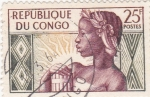 Stamps Republic of the Congo -  peinado africano