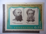 Stamps Venezuela -  Decreto Sobre Instruccion  Primaria Gratuita y Obligatoria 1870-1970 - Grneral Antonio Guzmán Blanco