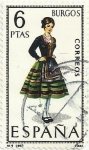 Stamps Spain -  TRAJES TÍPICOS ESPAÑOLES. GRUPO I. Nº 9. BURGOS. EDIFIL 1775