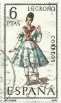 Stamps Spain -  TRAJES TÍPICOS ESPAÑOLES. GRUPO III. Nº 29. LOGROÑO. EDIFIL 1902