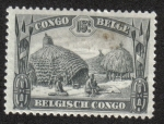 Stamps : Africa : Democratic_Republic_of_the_Congo :  Kraal de Kivu, Congo Belga
