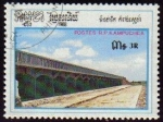 Stamps : Asia : Cambodia :  CAMBOYA 1988 Michel 920 Sello Proyecto del Agua Usado