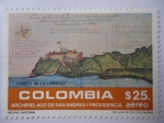 Stamps Colombia -  Fuerte de la Libertad - Archipiélago de San Andrés y Providencia - Fuerte de la Libertad
